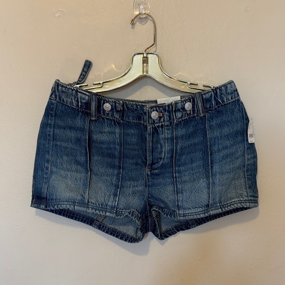 We The Free Blue Denim Jean Shorts